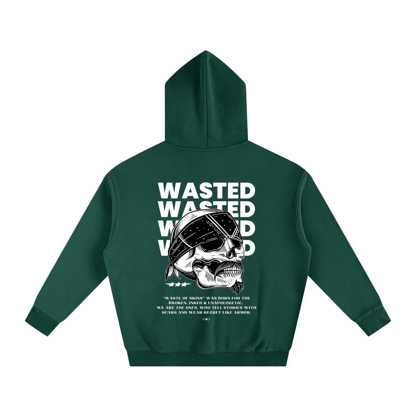 “WASTED” — Waste of Skins® Oversize Hoodie