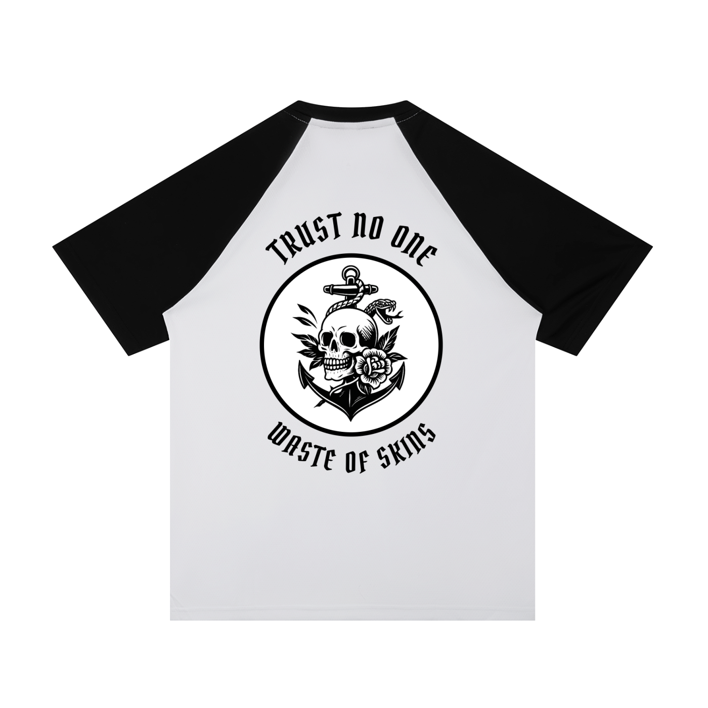 “TRUST NO.1” — Waste of Skins® Baseball Tee