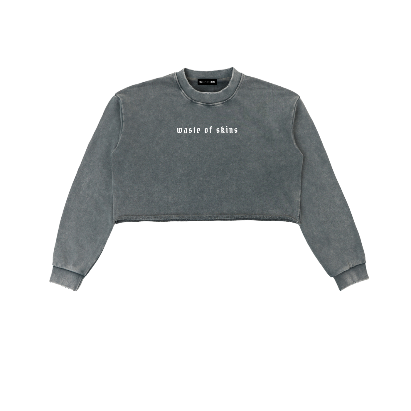 “TRUST NO.1” — Waste of Skins® Cropped Sweatshirt