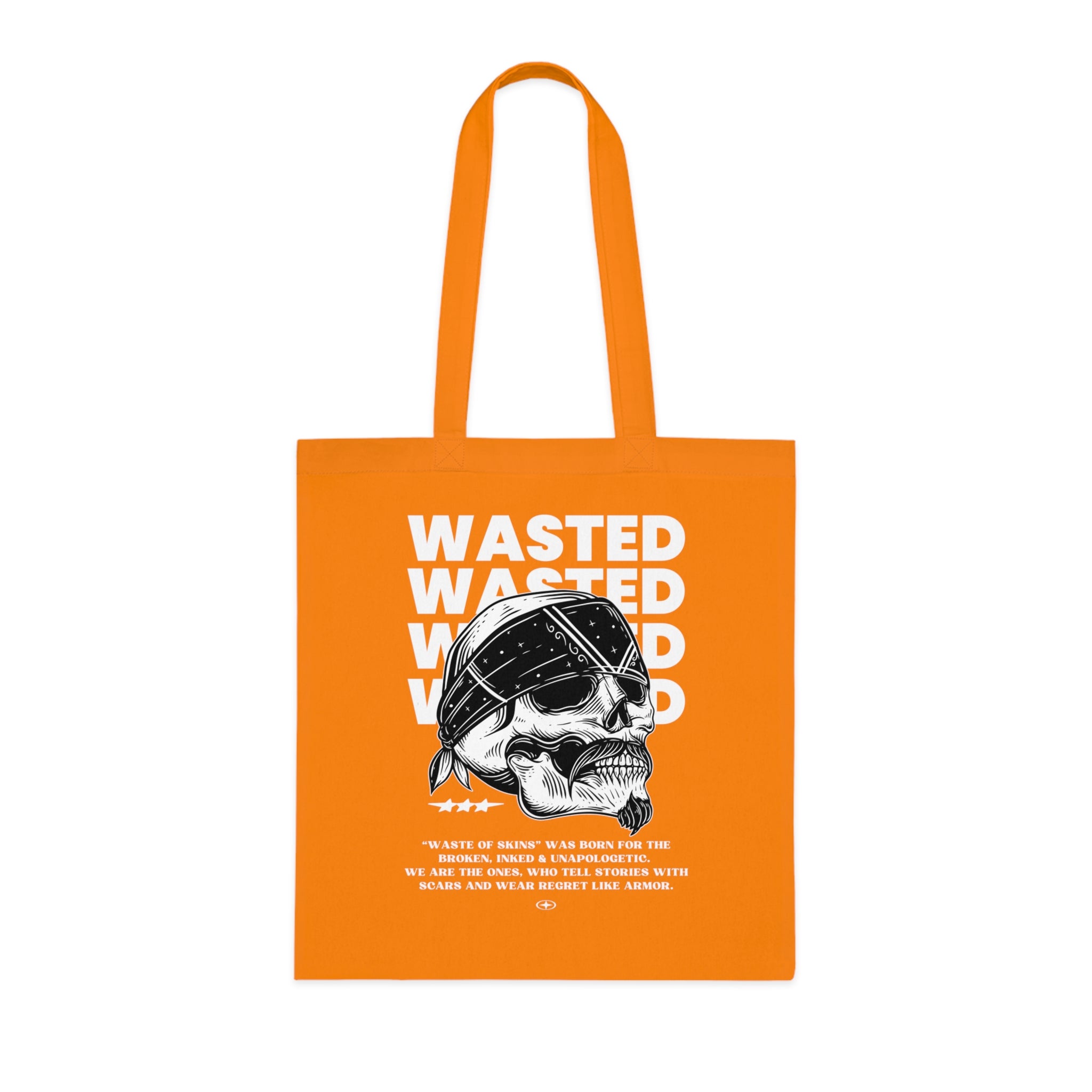 "WASTED" — Waste of Skins® Tote Bag