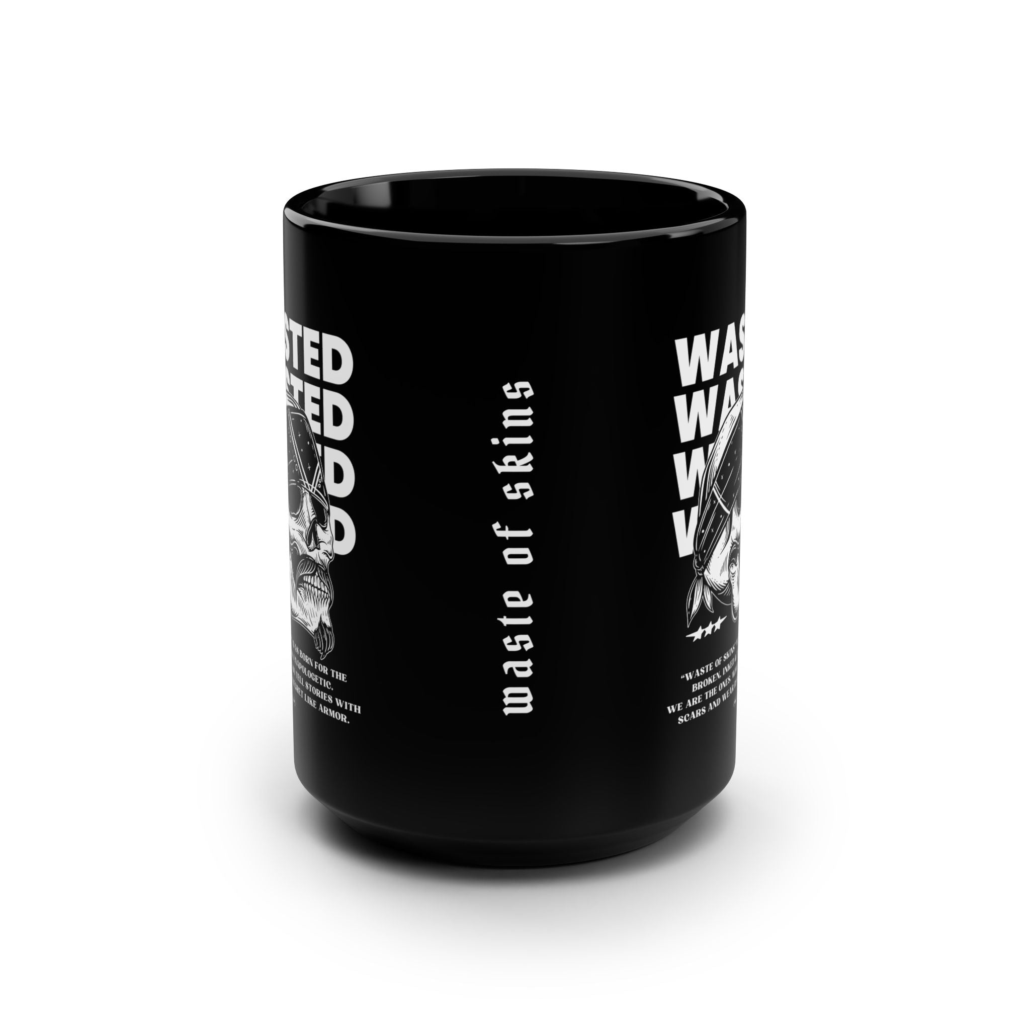 "WASTED" — Waste of Skins® 15oz Mug