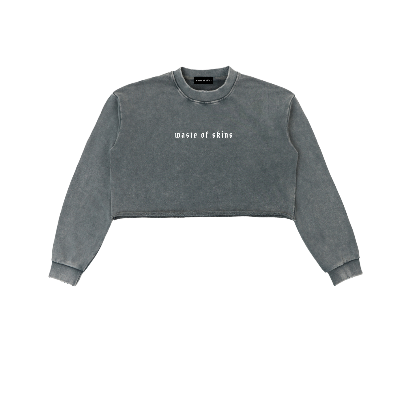 “TRUST NO.1” — Waste of Skins® Cropped Sweatshirt