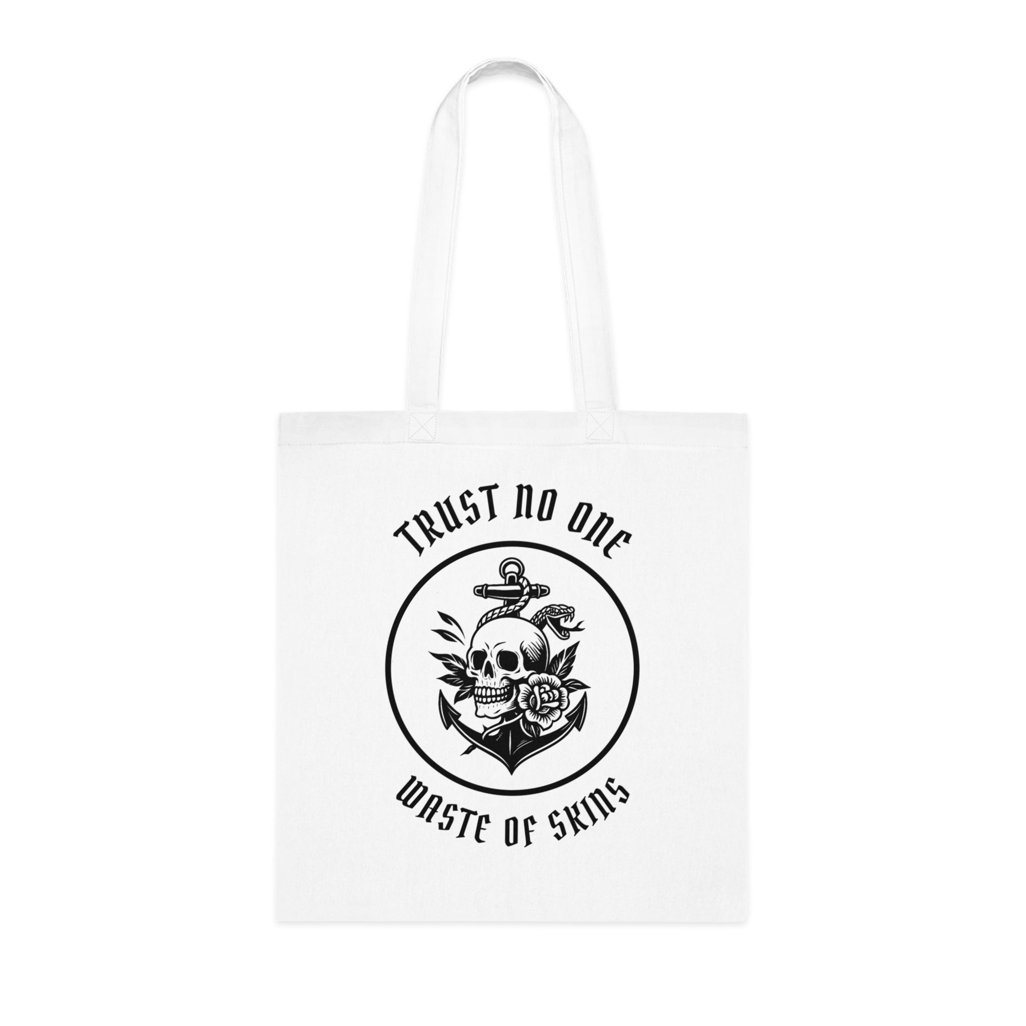 "TRUST NO.1" — Waste of Skins® Tote bag