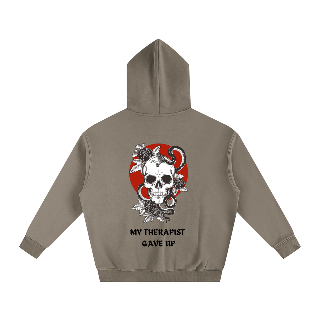 “MY THERAPIST GAVE UP” — Waste of Skins® Oversize Hoodie
