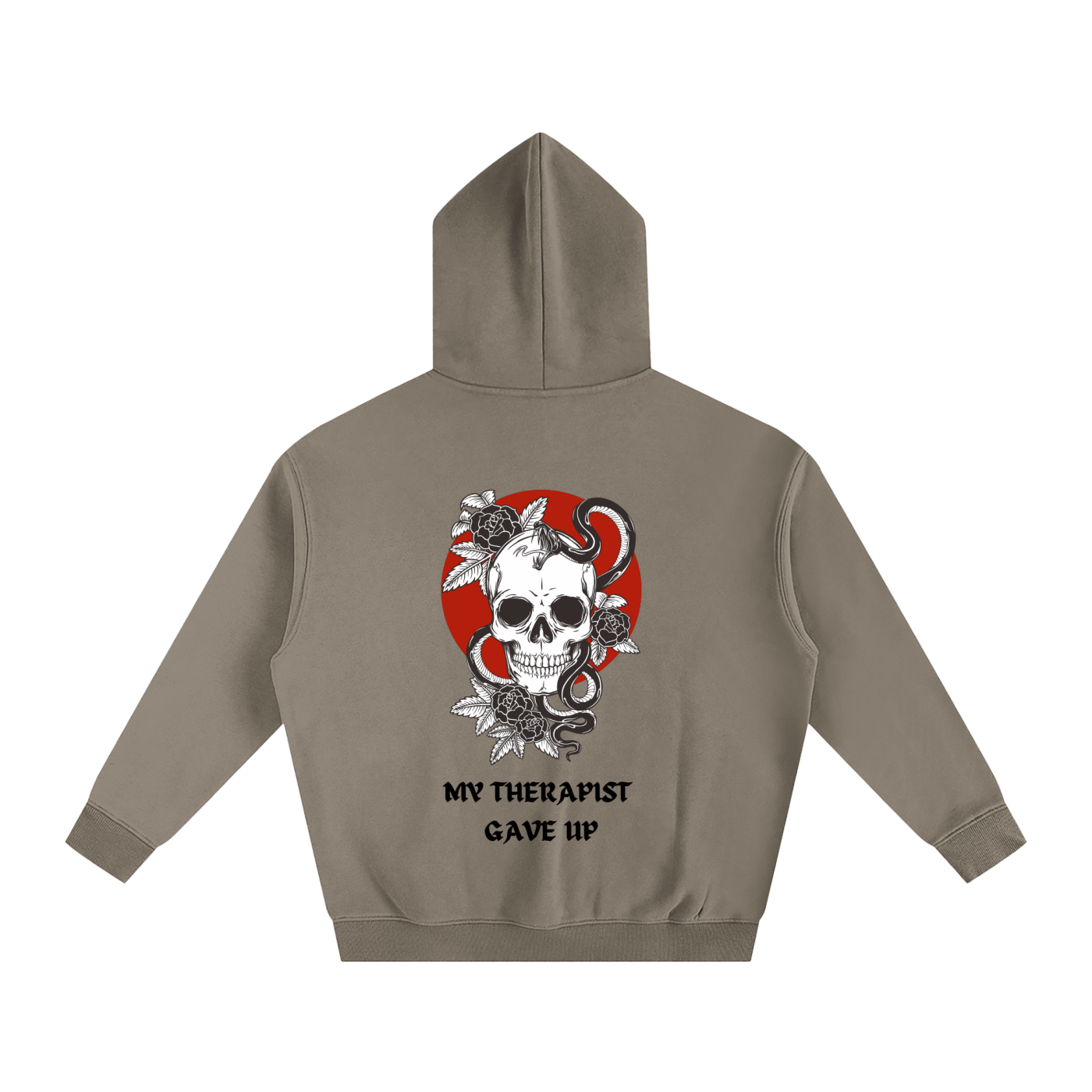 “MY THERAPIST GAVE UP” — Waste of Skins® Oversize Hoodie