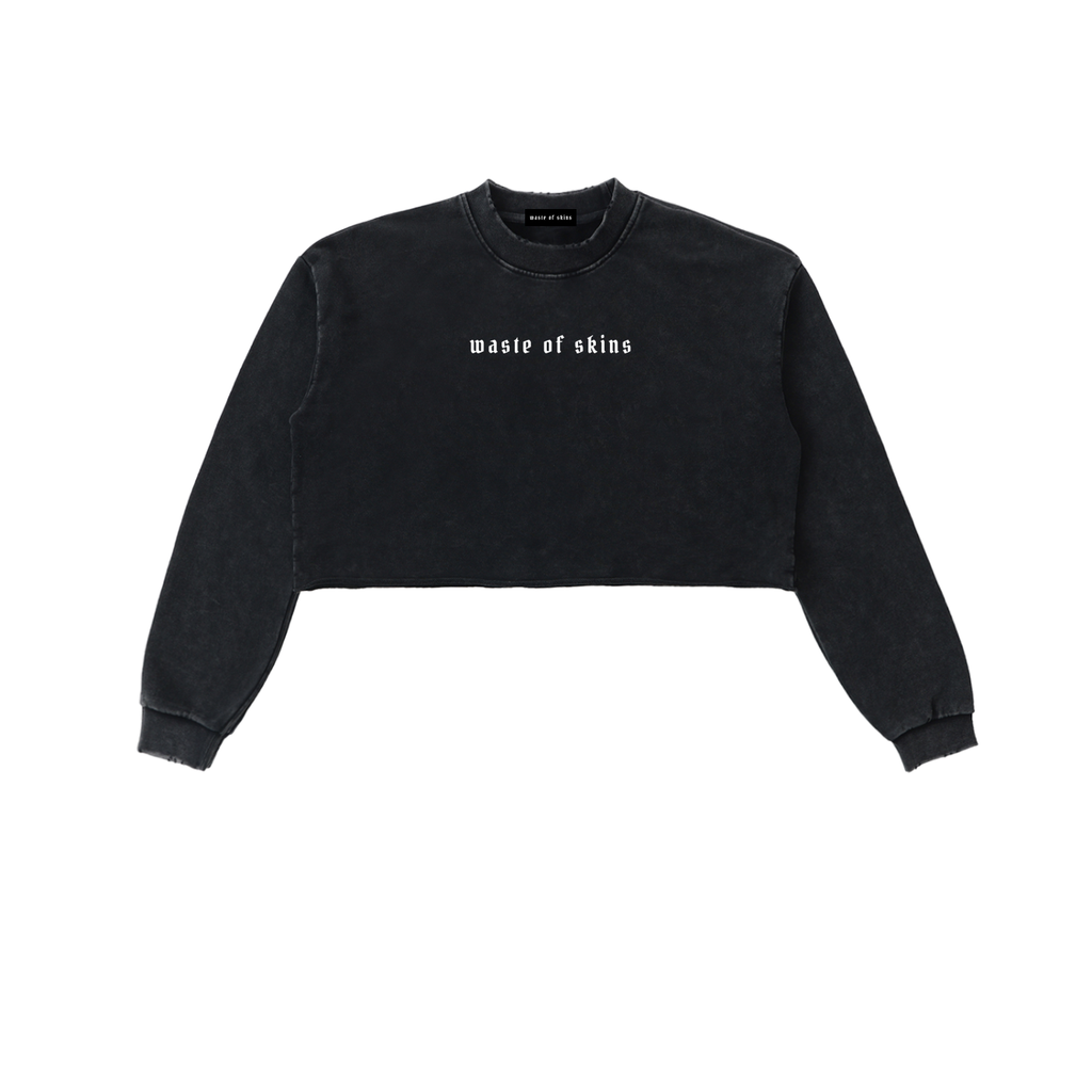 “TRUST NO.1” — Waste of Skins® Cropped Sweatshirt