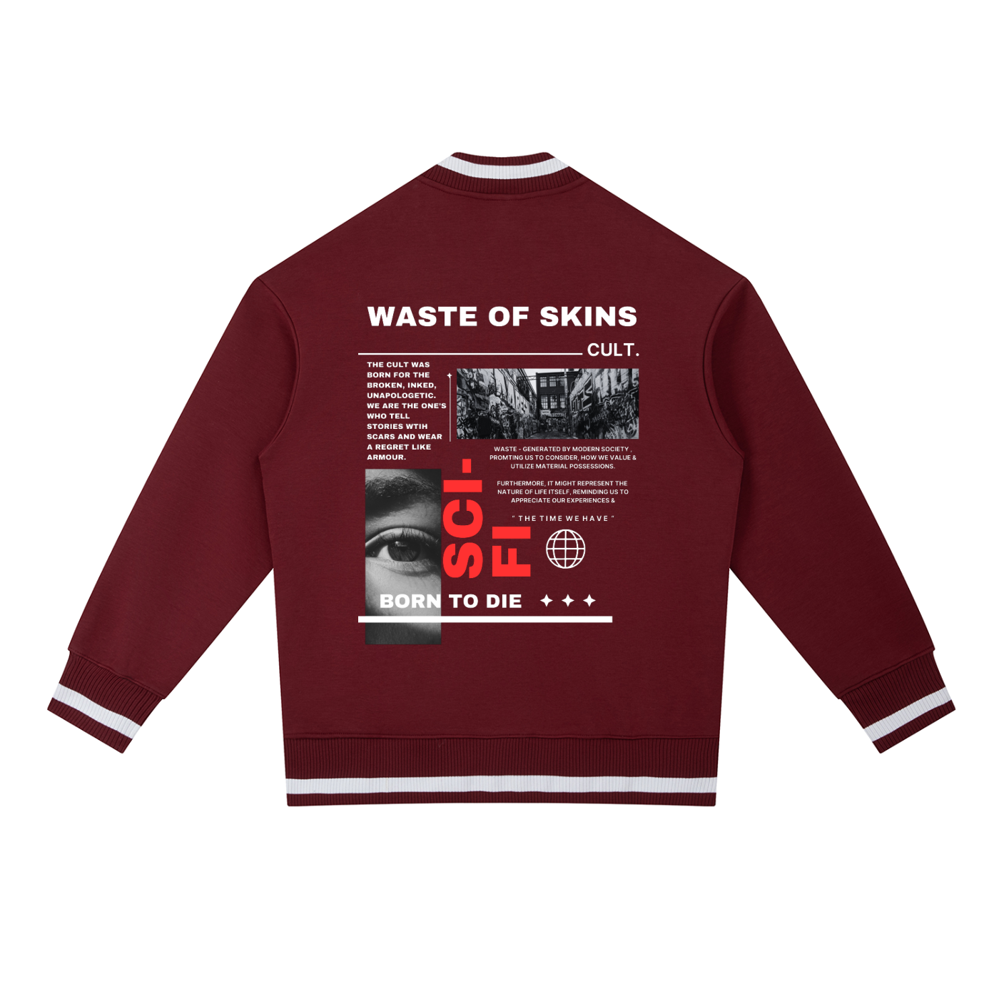 “CULT OF WASTE” — Waste of Skins® Bomber Jacket