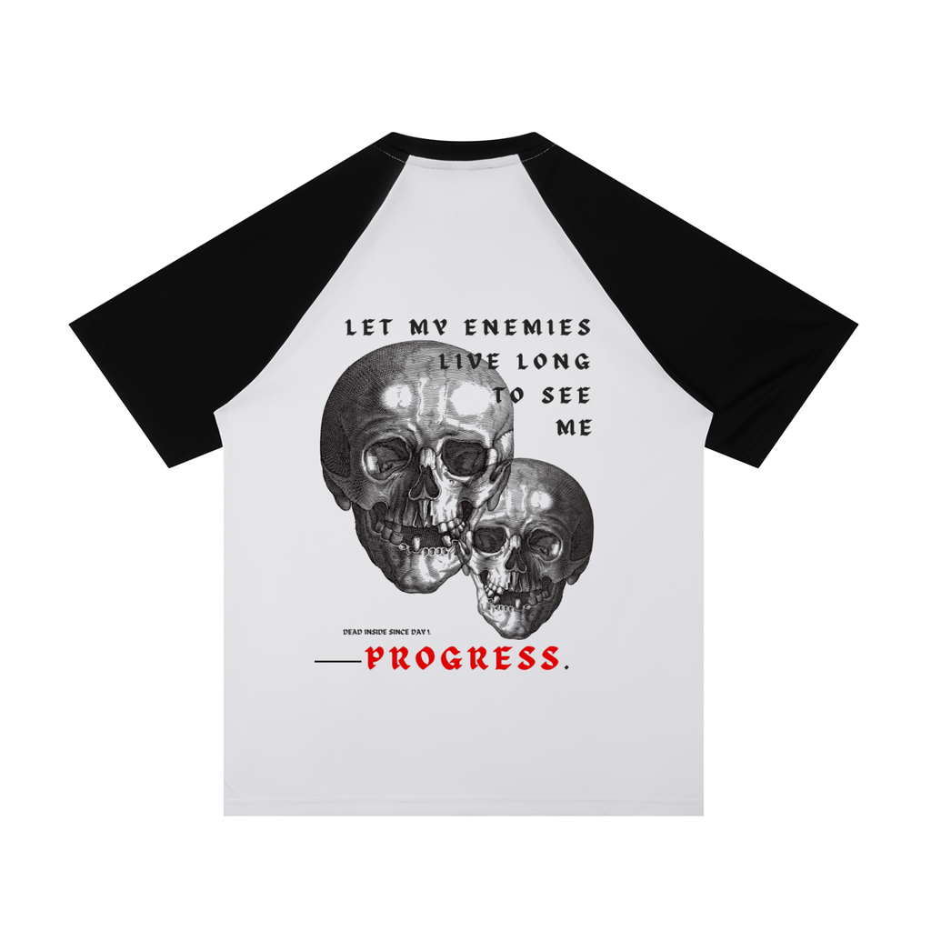 “LET MY ENEMIES LIVE LONG” — Waste of Skins® Baseball Tee