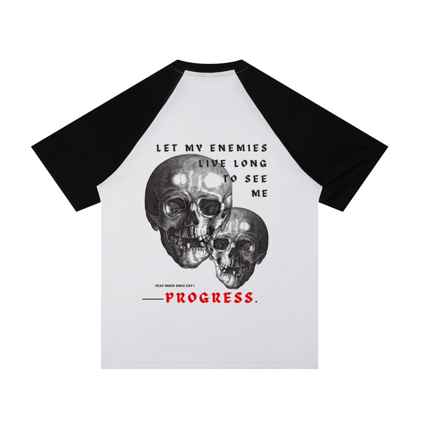 “LET MY ENEMIES LIVE LONG” — Waste of Skins® Baseball Tee