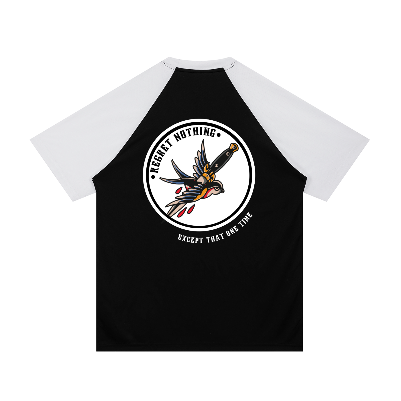 “REGRET NOTHING” — Waste of Skins® Baseball Tee
