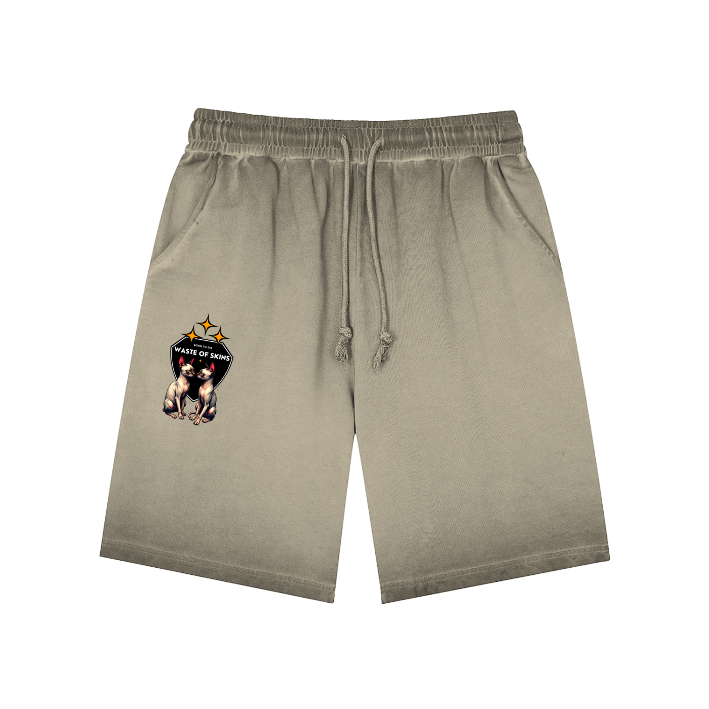 "BORN TO DIE"— Waste of Skins® shorts