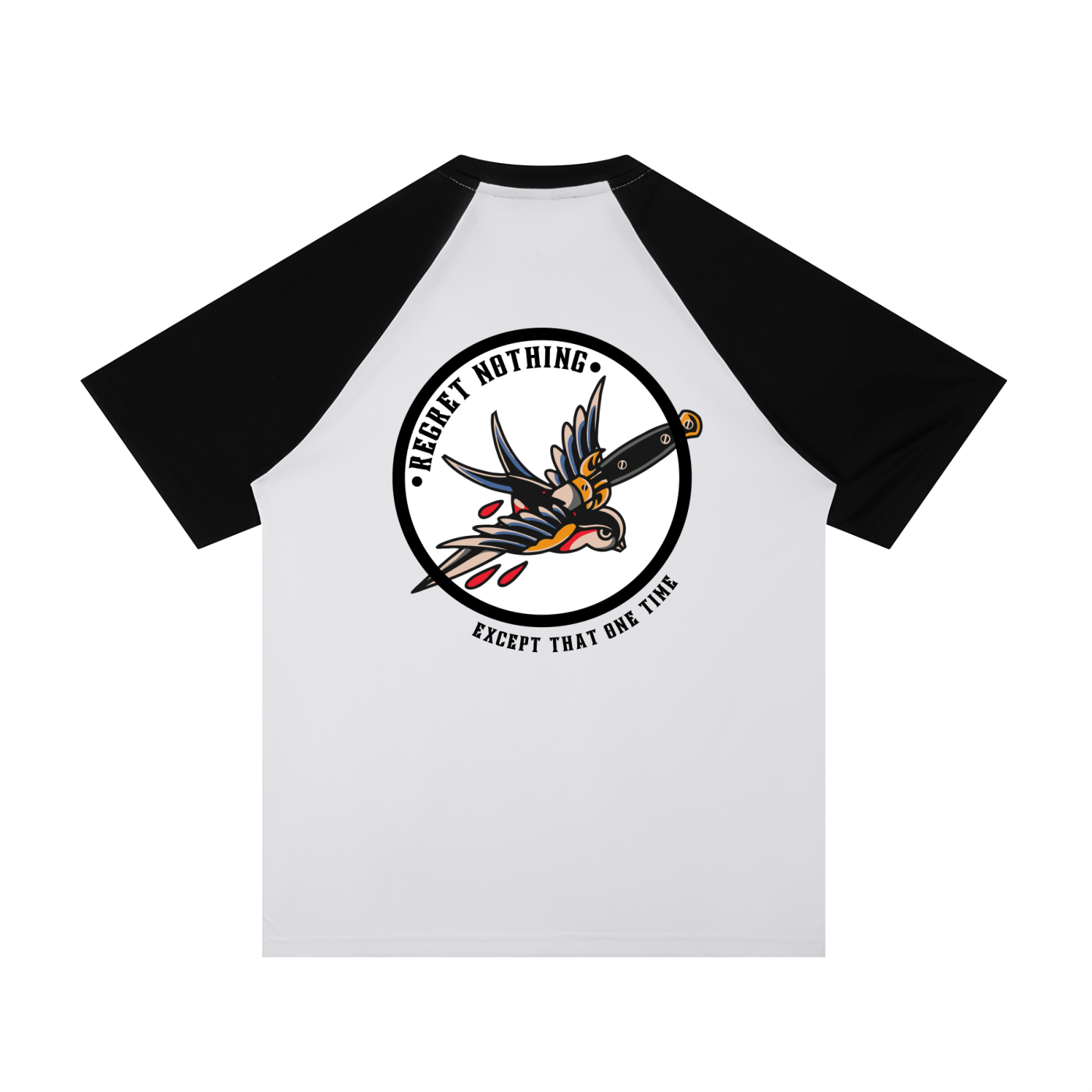 “REGRET NOTHING” — Waste of Skins® Baseball Tee