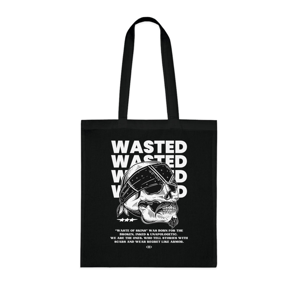 "WASTED" — Waste of Skins® Tote Bag