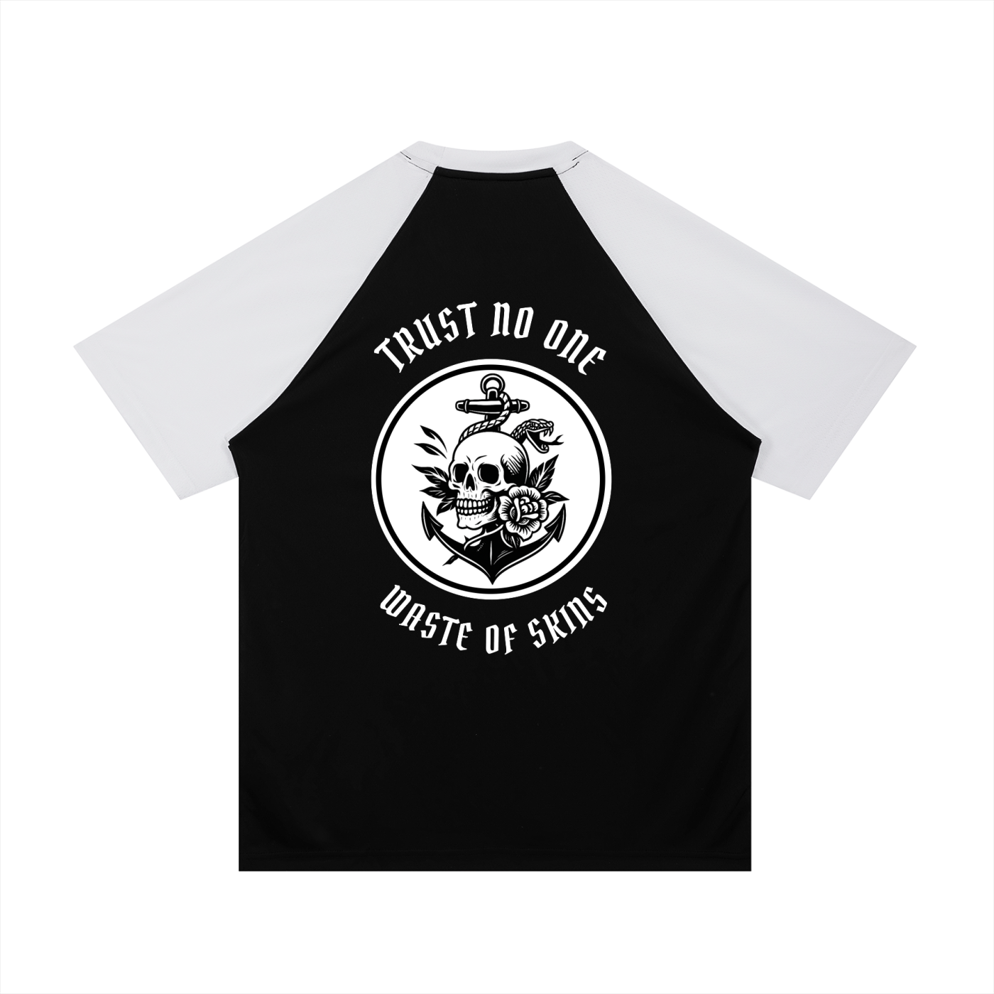 “TRUST NO.1” — Waste of Skins® Baseball Tee