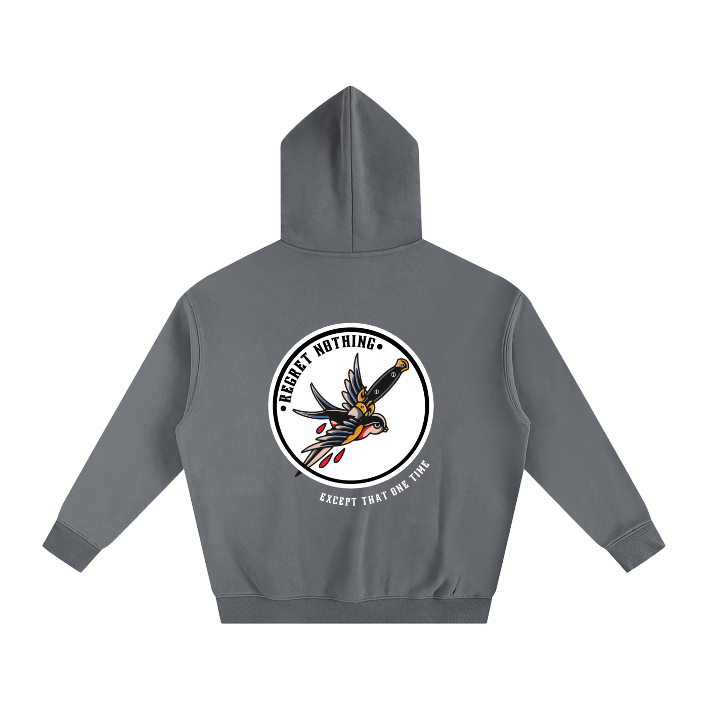 “REGRET NOTHING” — Waste of Skins® Oversize Hoodie