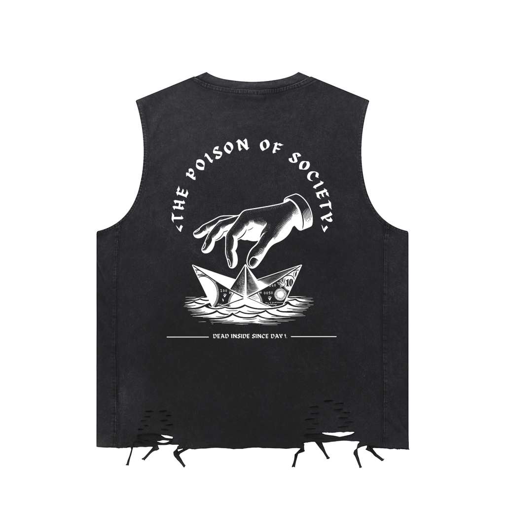 “THE POISON OF SOCIETY" — Waste of Skins® Vest