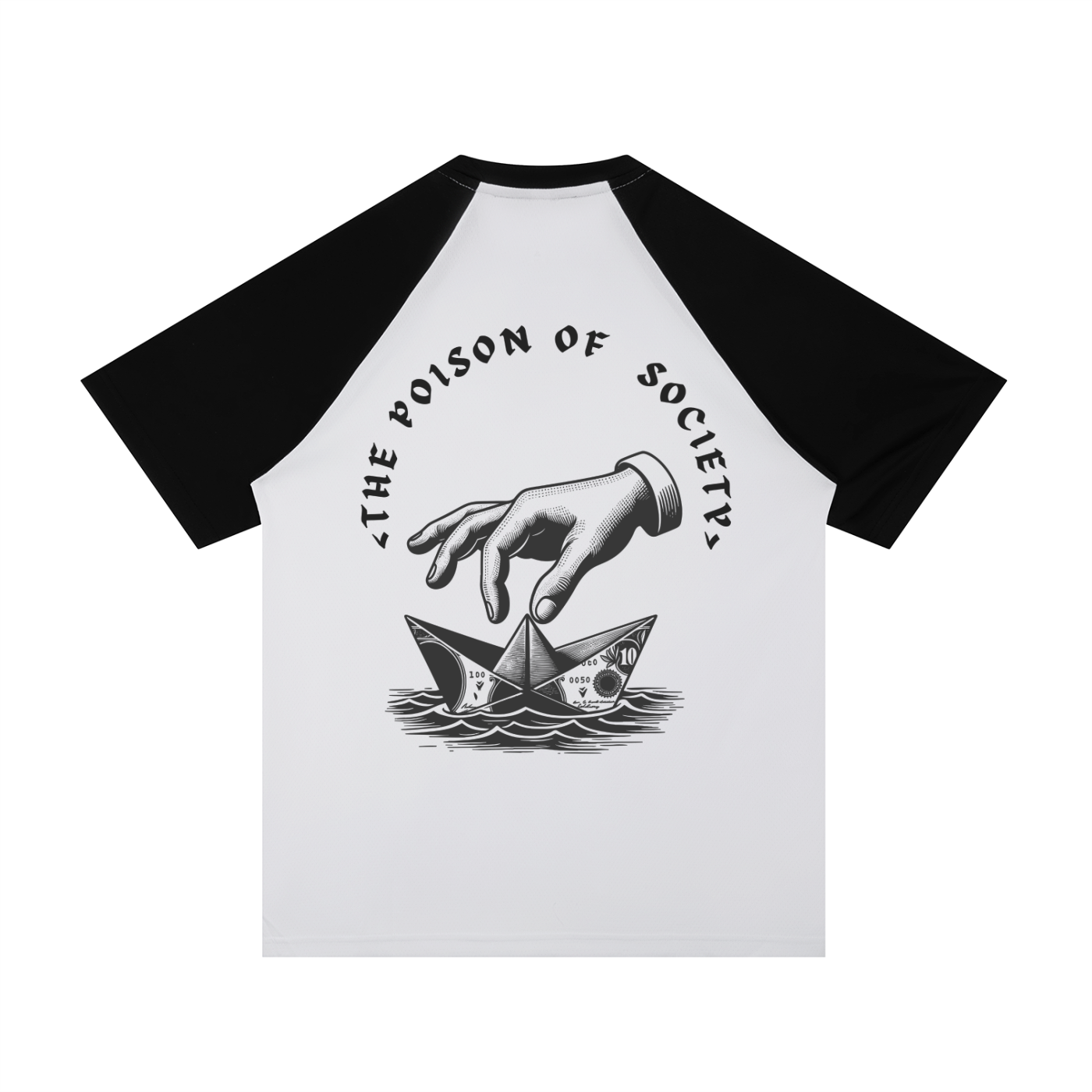 “THE POISON OF SOCIETY" — Waste of Skins® Baseball Tee