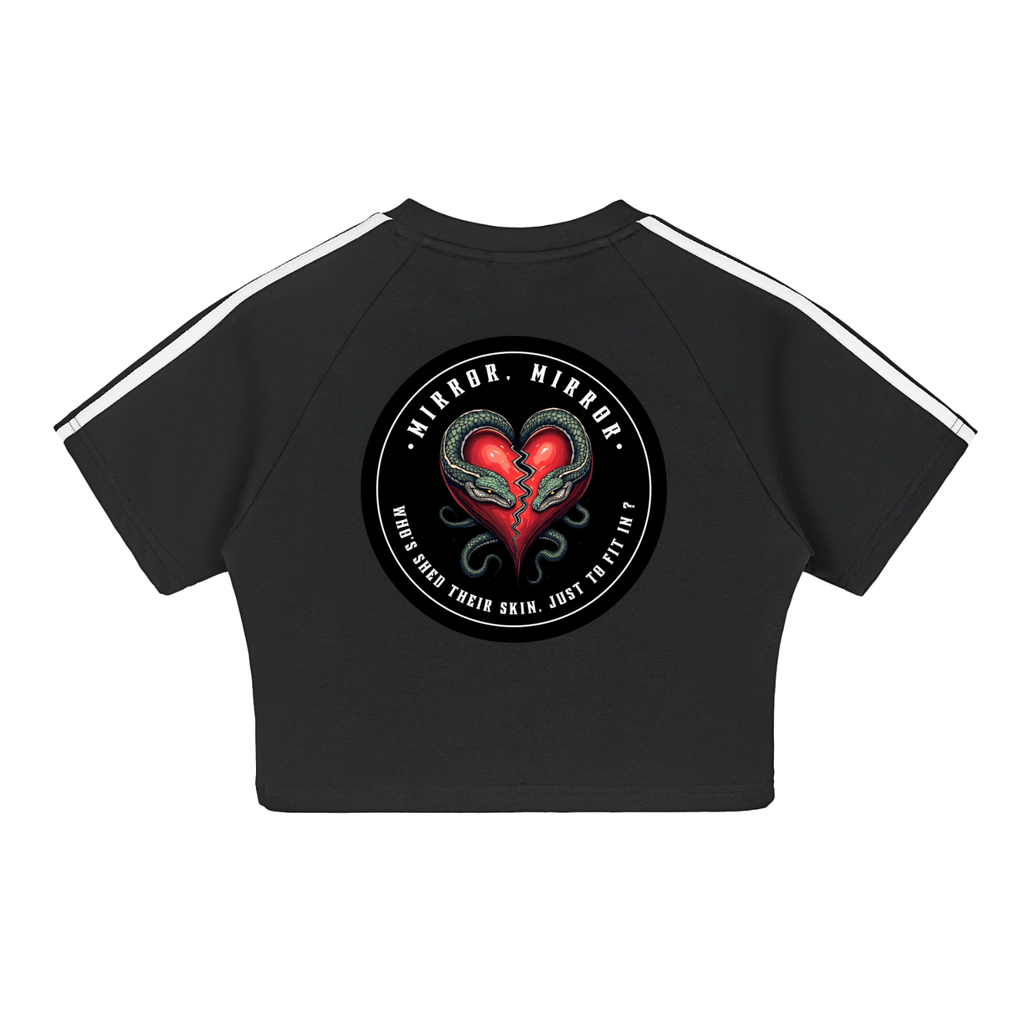 “MIRROR, MIRROR” — Waste of Skins® Crop Top