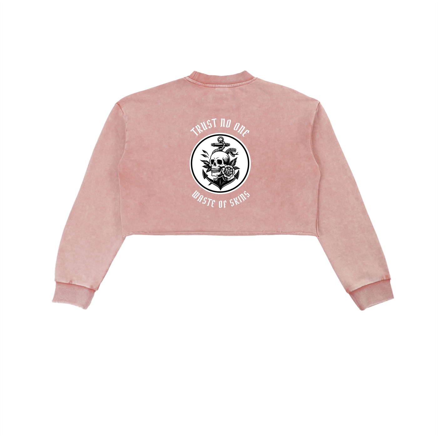 “TRUST NO.1” — Waste of Skins® Cropped Sweatshirt