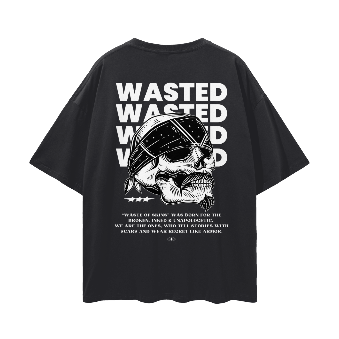"WASTED" — Waste of Skins® Tee