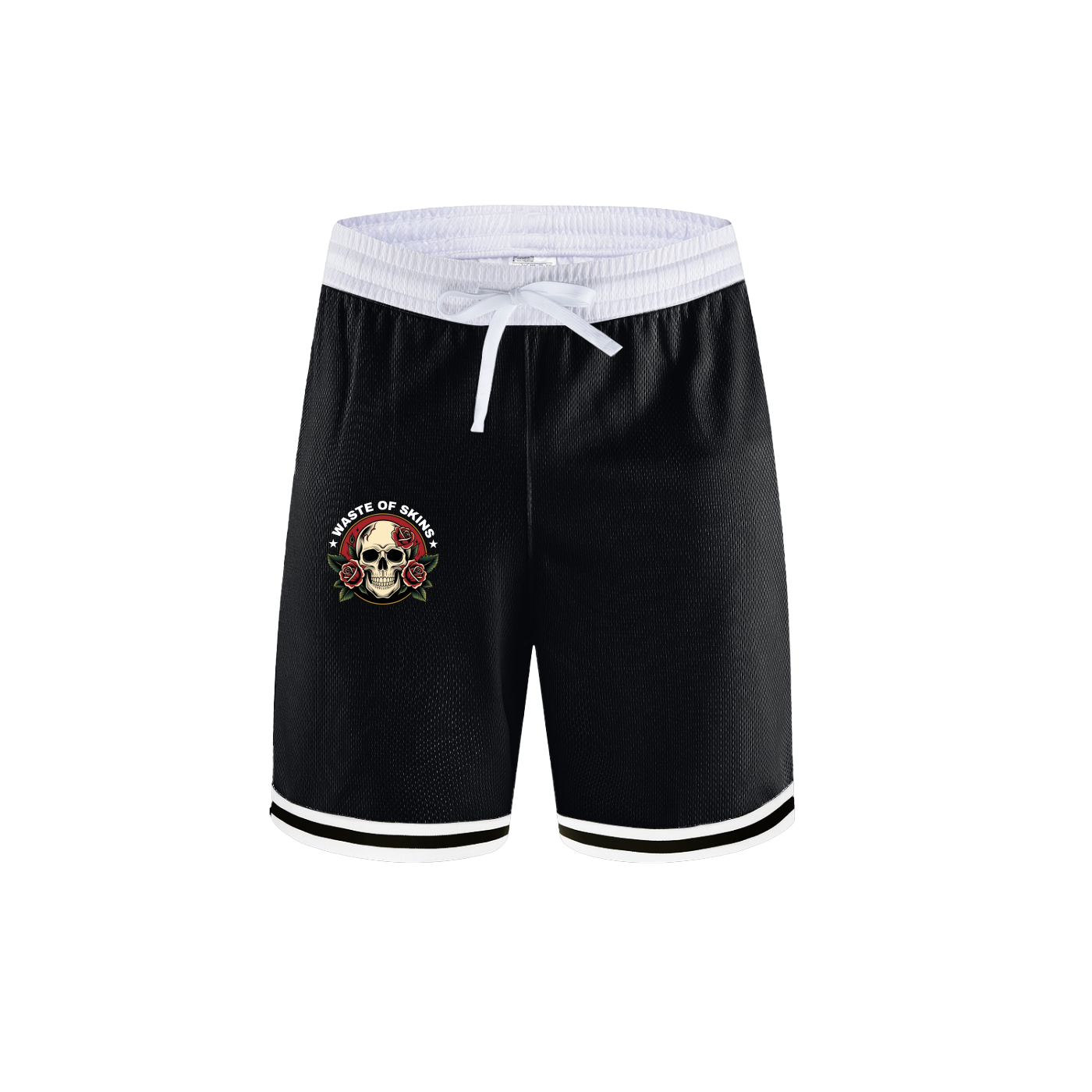 "WASTED BLOOM"  — Waste of Skins® Basketball Shorts