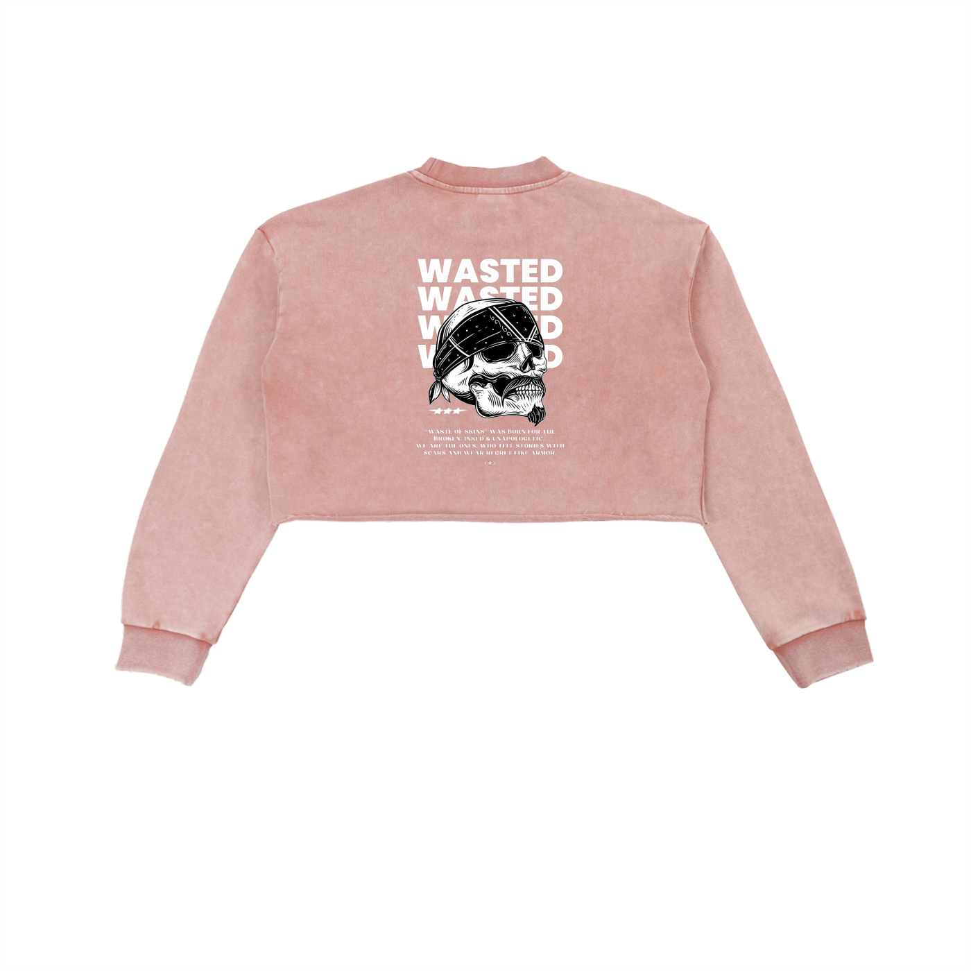 “WASTED” — Waste of Skins® Cropped Sweatshirt