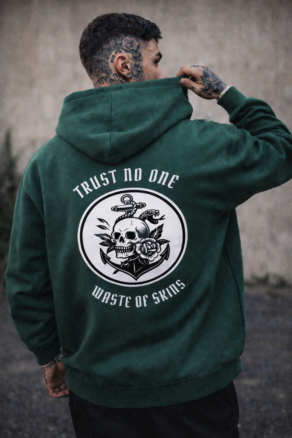 "TRUST NO.1" — Waste of Skins® Hoodie