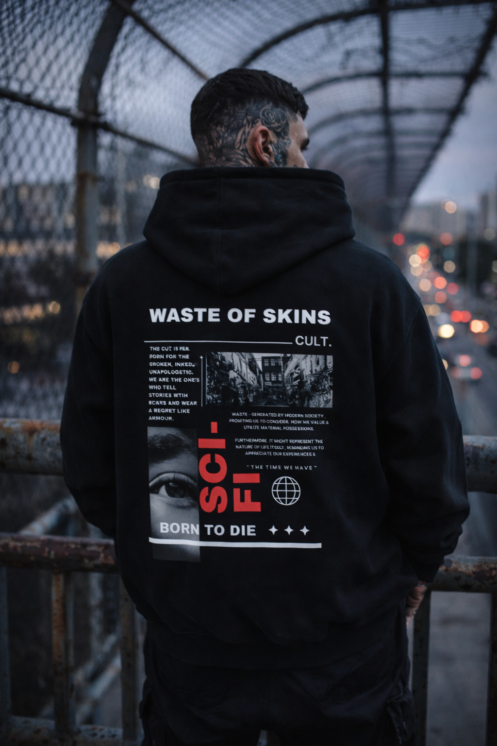 "Cult Sci‑Fi" — Waste of Skins® Hoodie