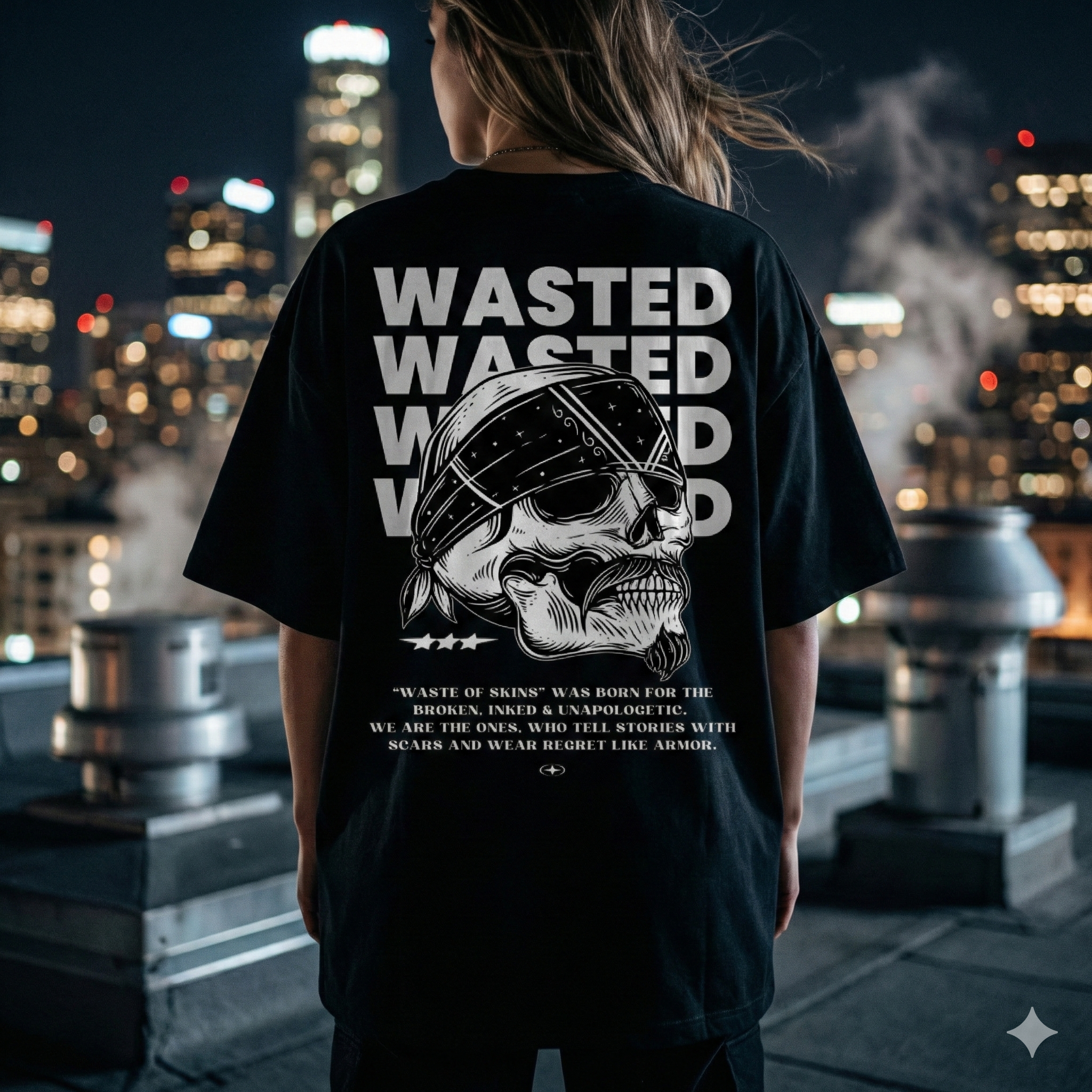 "WASTED" — Waste of Skins® Tee