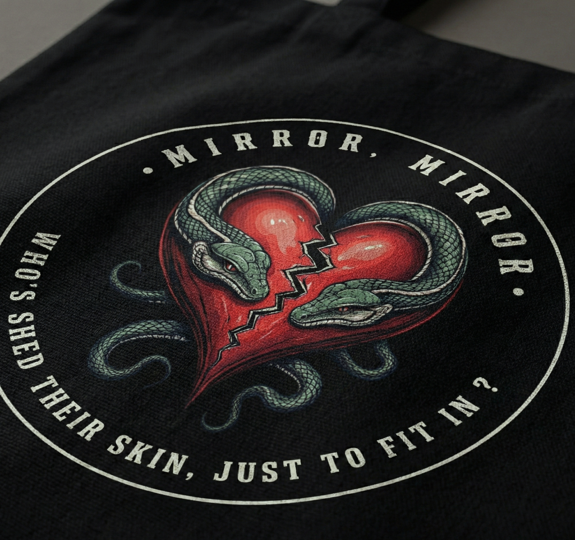 "MIRROR, MIRROR" — Waste of Skins® Tote