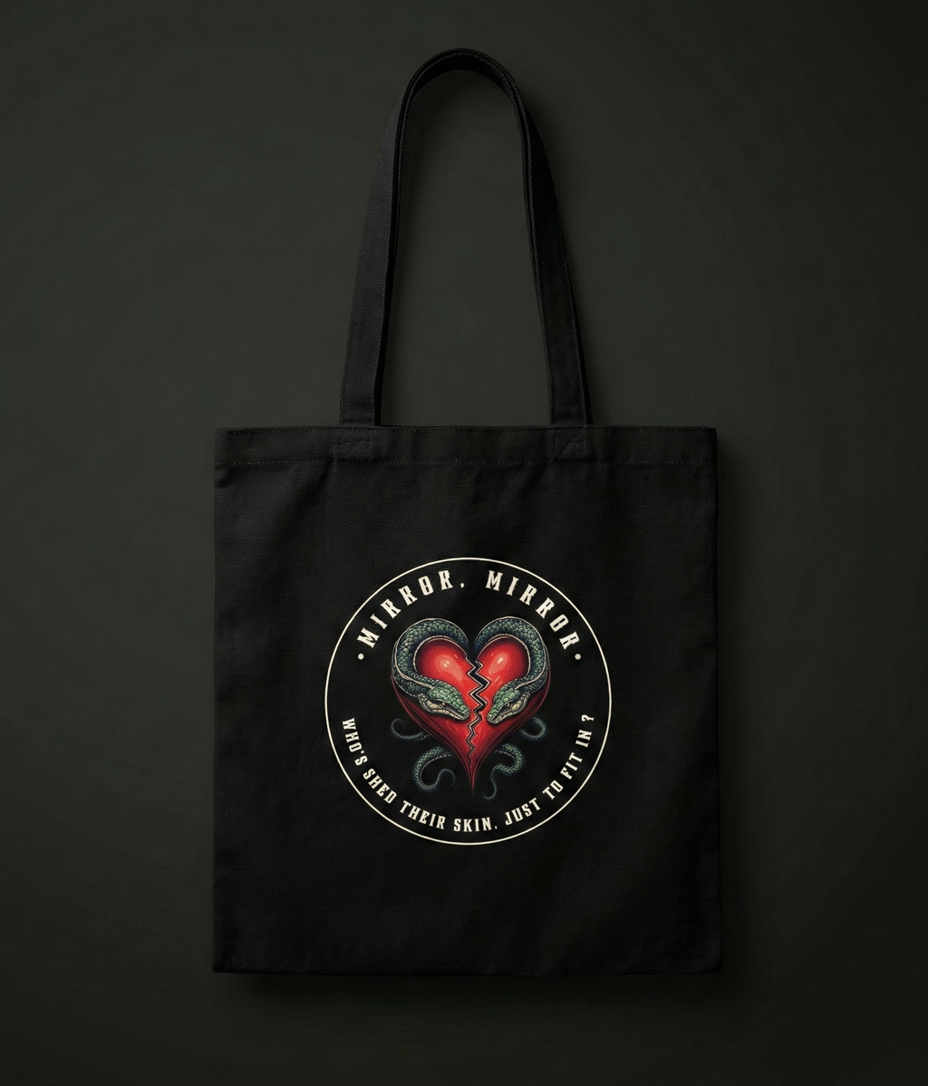 "MIRROR, MIRROR" — Waste of Skins® Tote