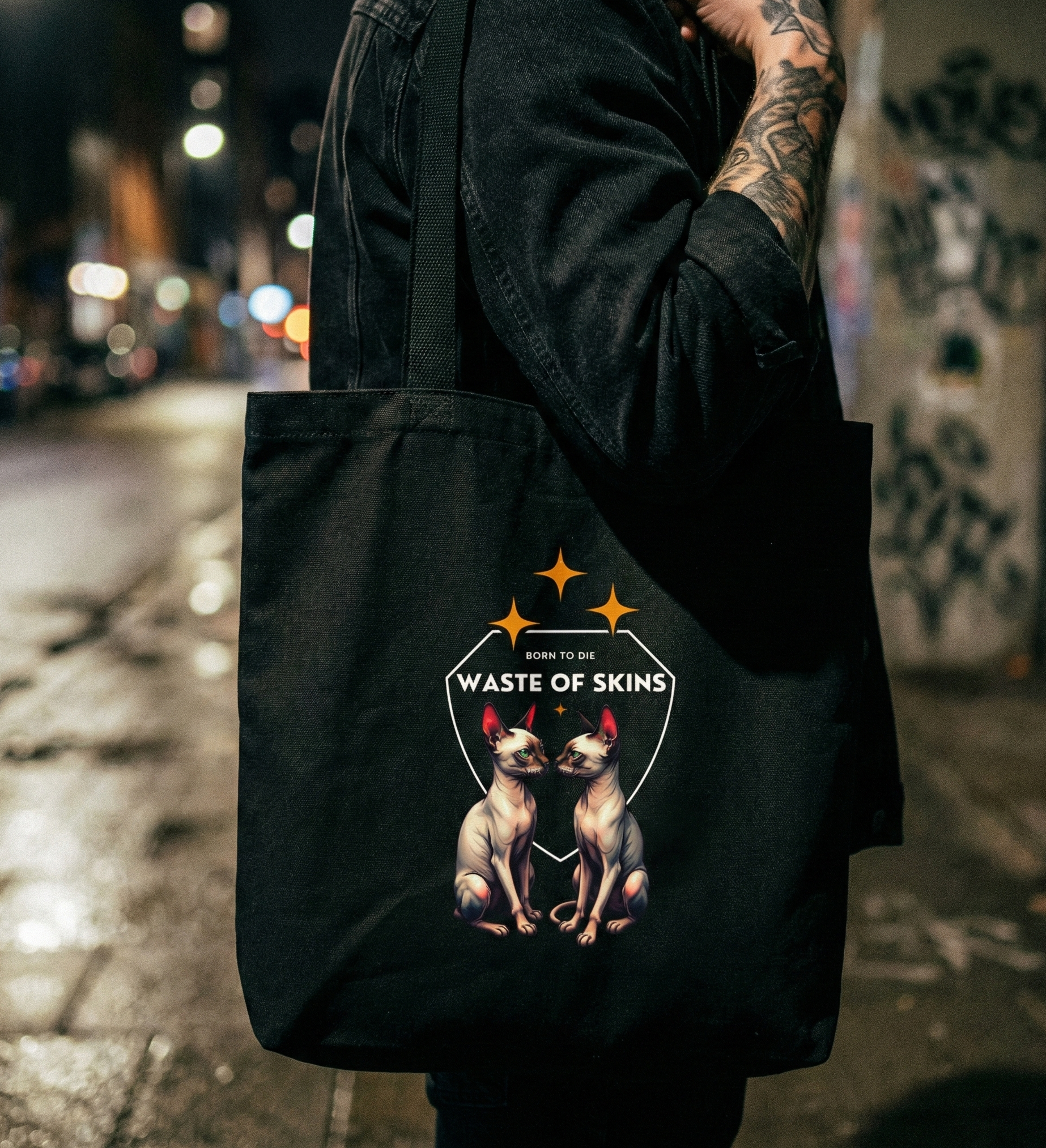 "Born to die" — Waste of Skins® Tote bag