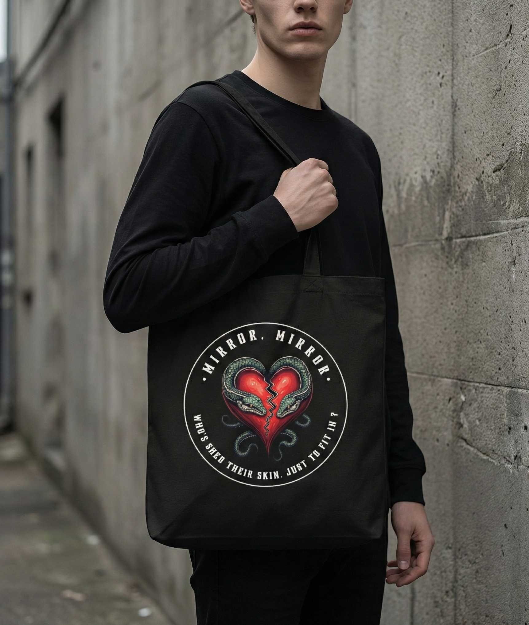 "MIRROR, MIRROR" — Waste of Skins® Tote