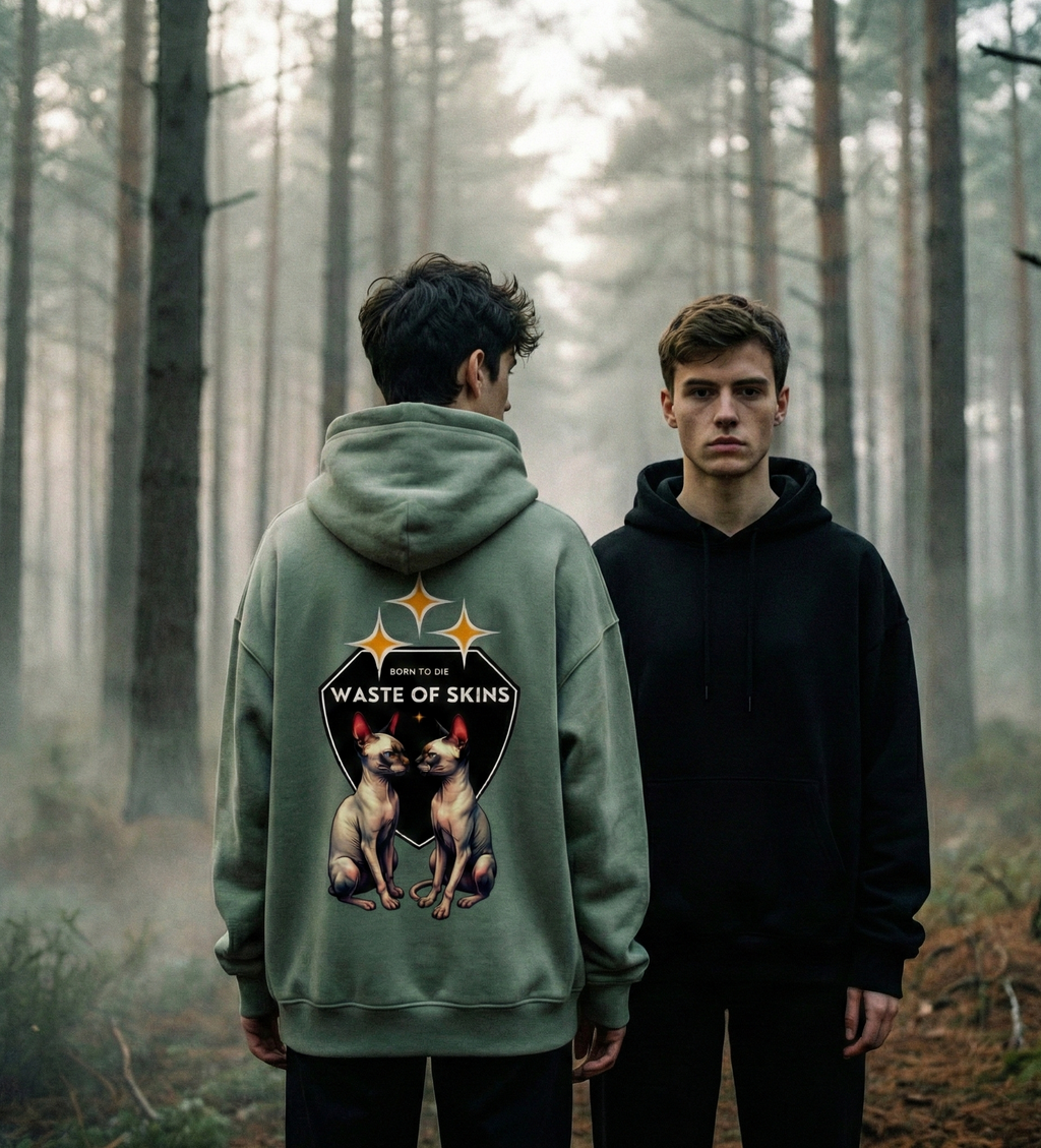 “BORN TO DIE” — Waste of Skins® Oversize Hoodie