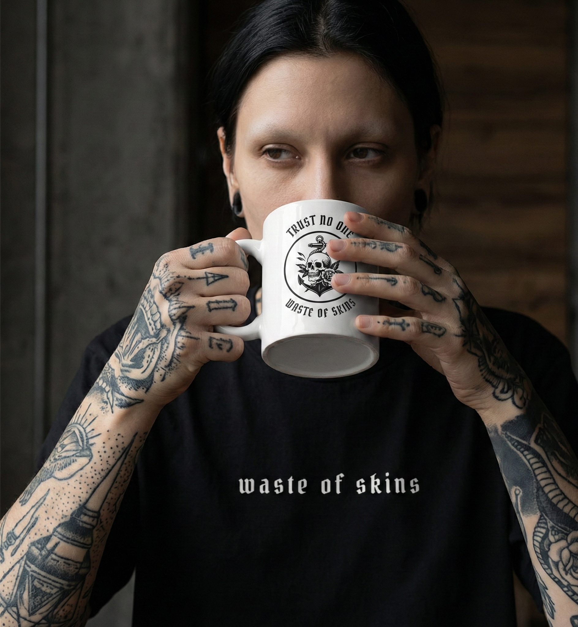 "TRUST NO.1" — Waste of Skins® 11oz Mug