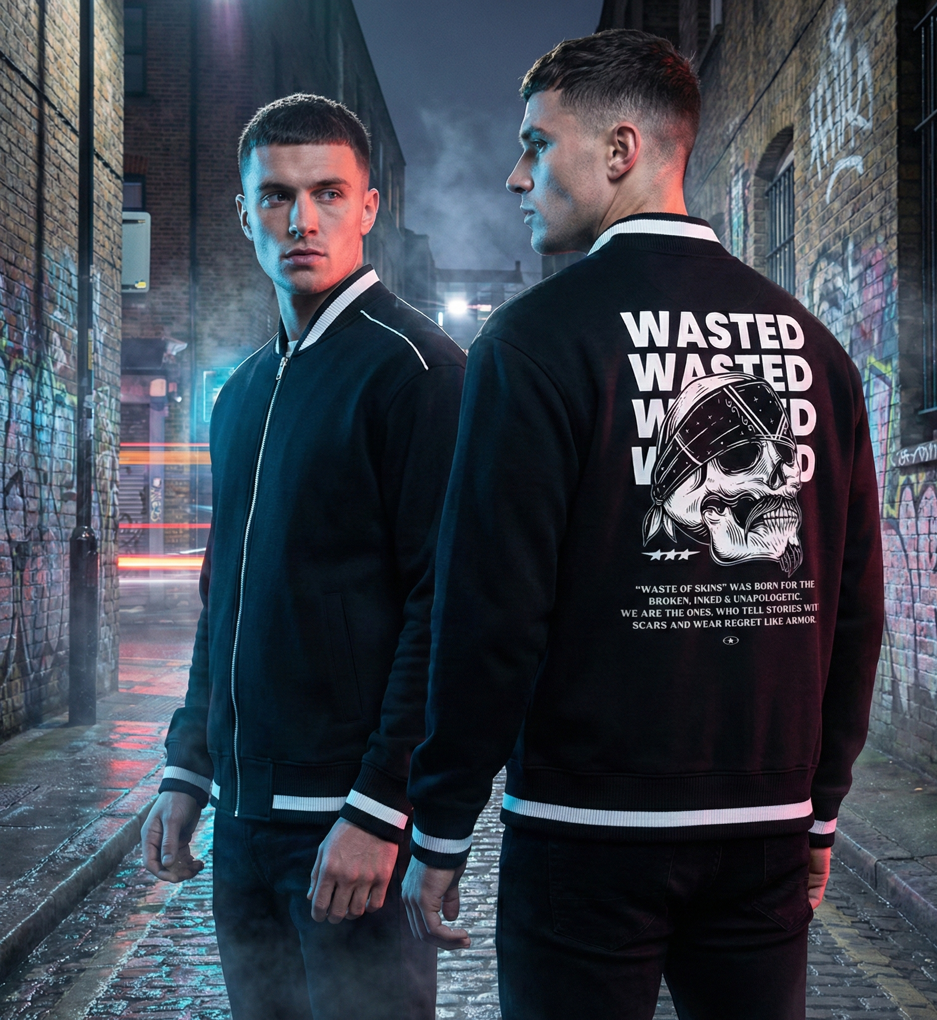 "Wasted Legacy" — Waste of Skins® Bomber Jacket