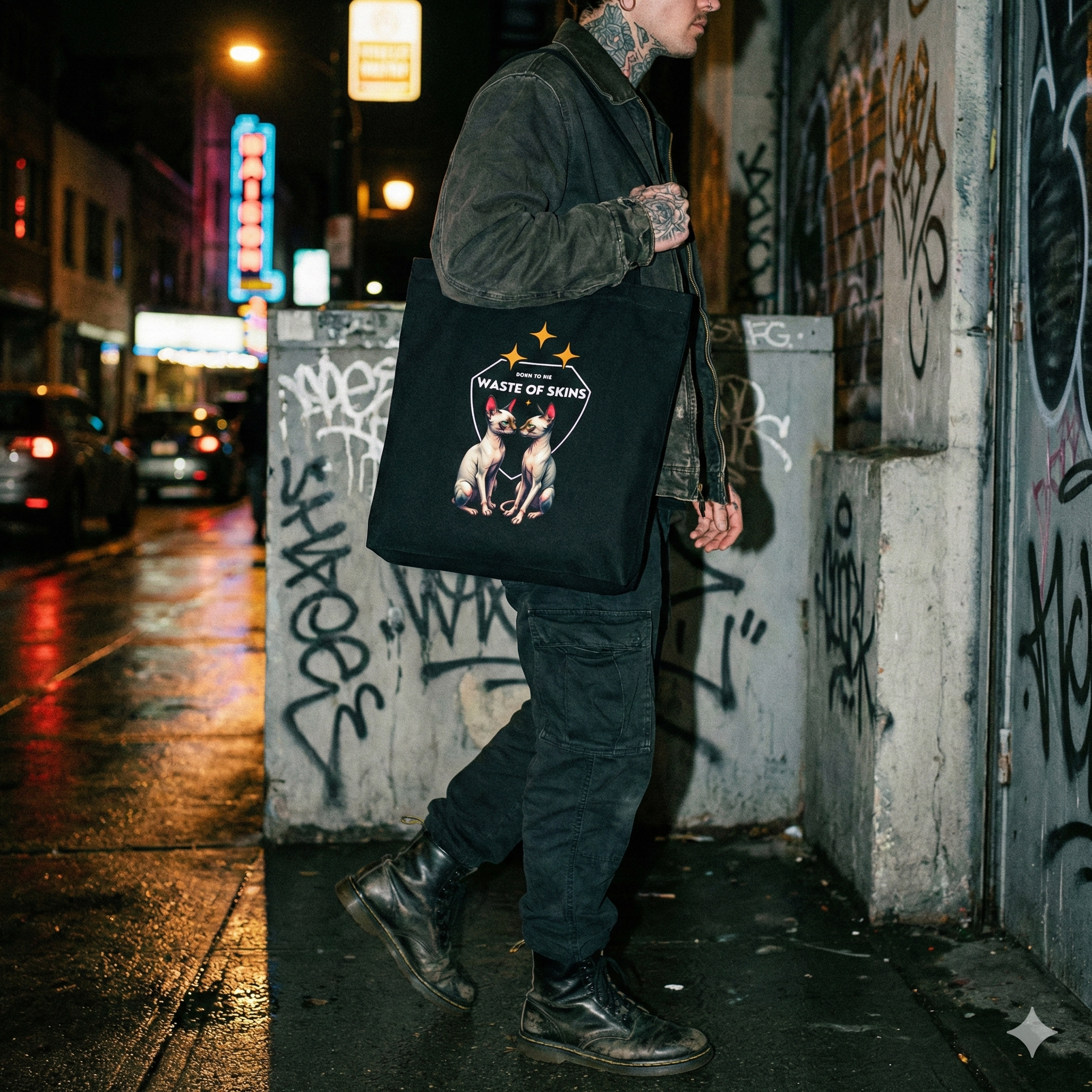 "Born to die" — Waste of Skins® Tote bag