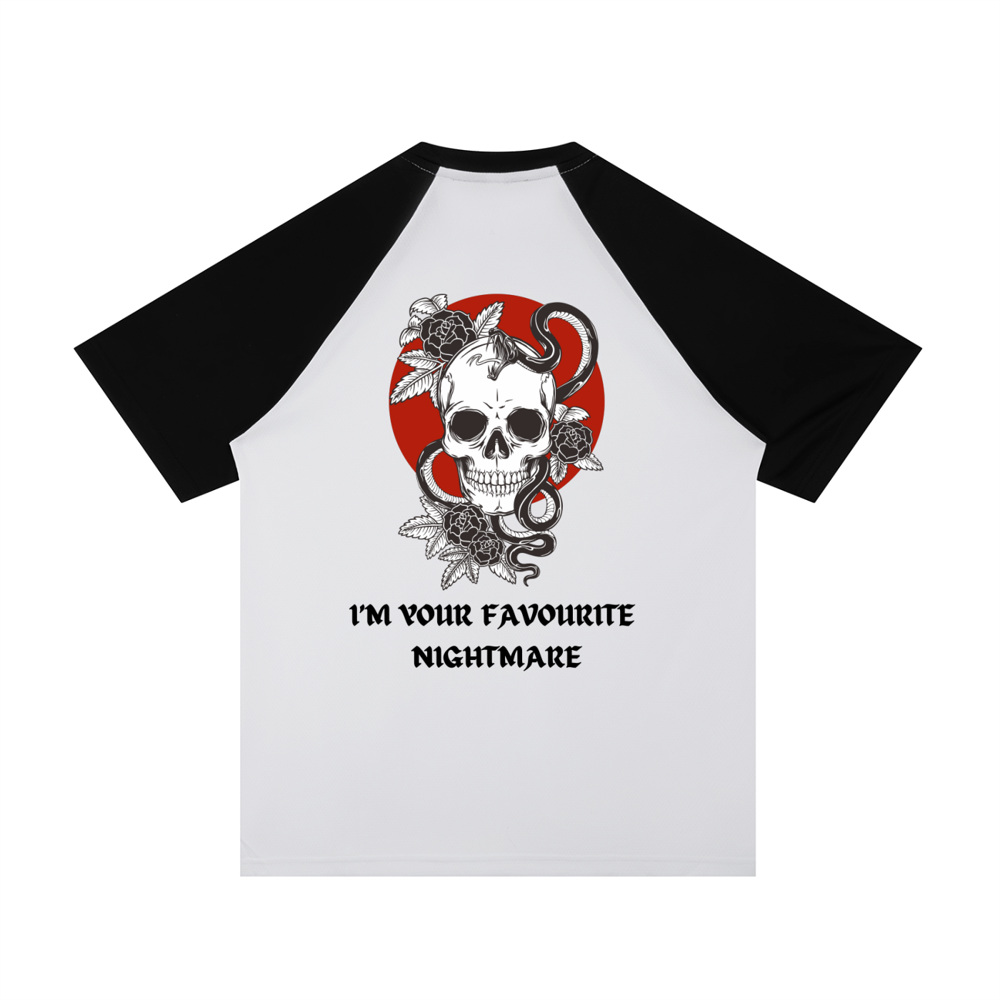 “FAVOURITE NIGHTMARE” — Waste of Skins® Baseball Tee