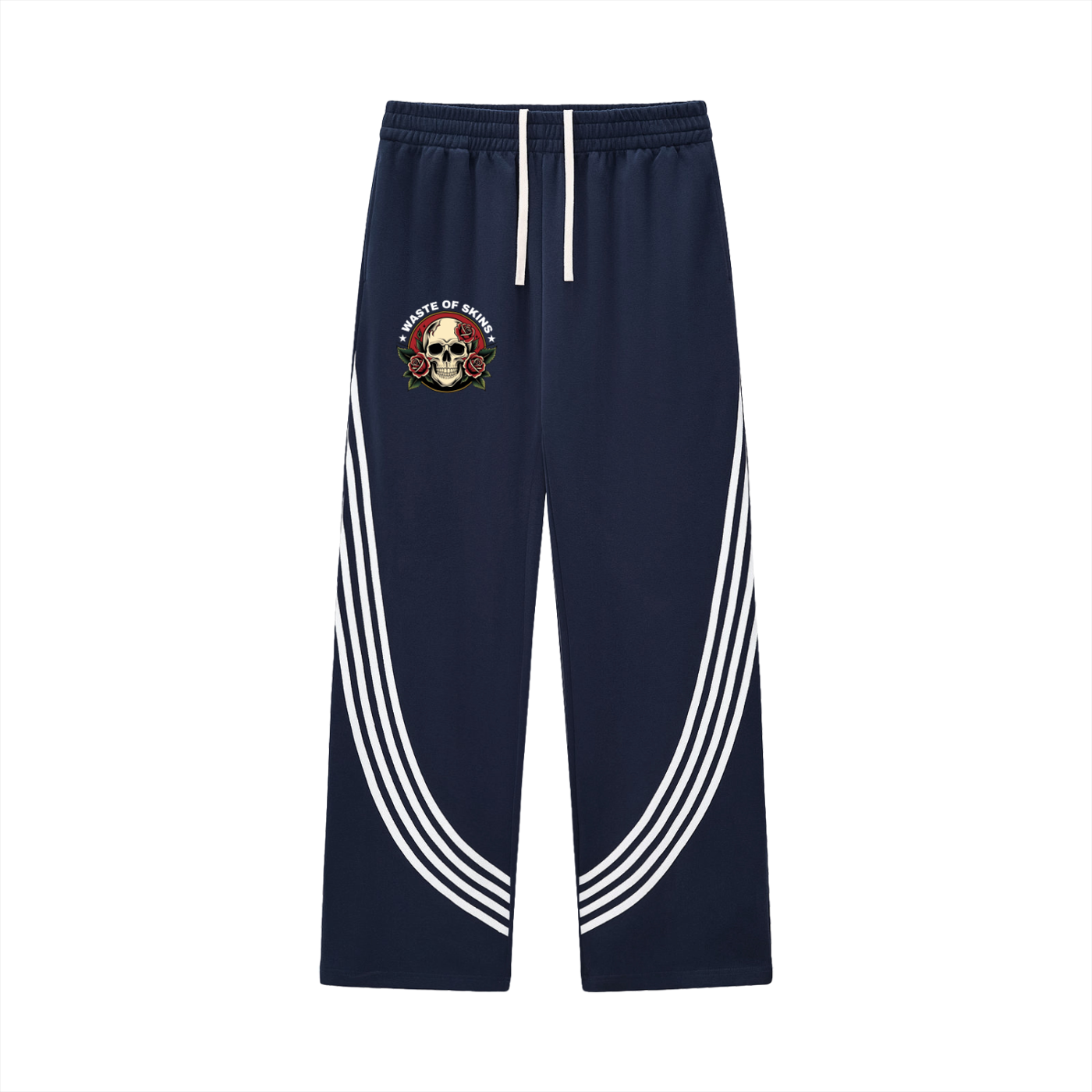 "WASTED BLOOM" — Waste of Skins® Stripe Sweatpants