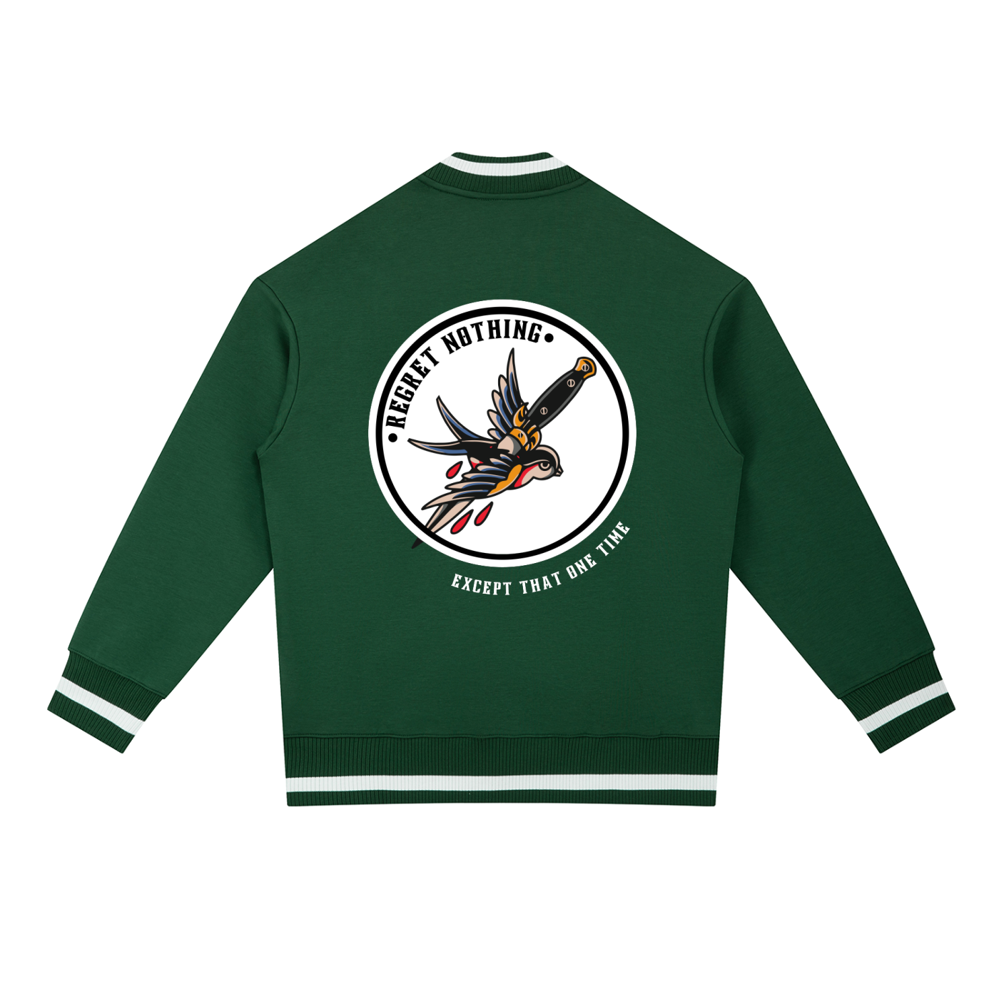 “REGRET NOTHING” — Waste of Skins® Bomber Jacket