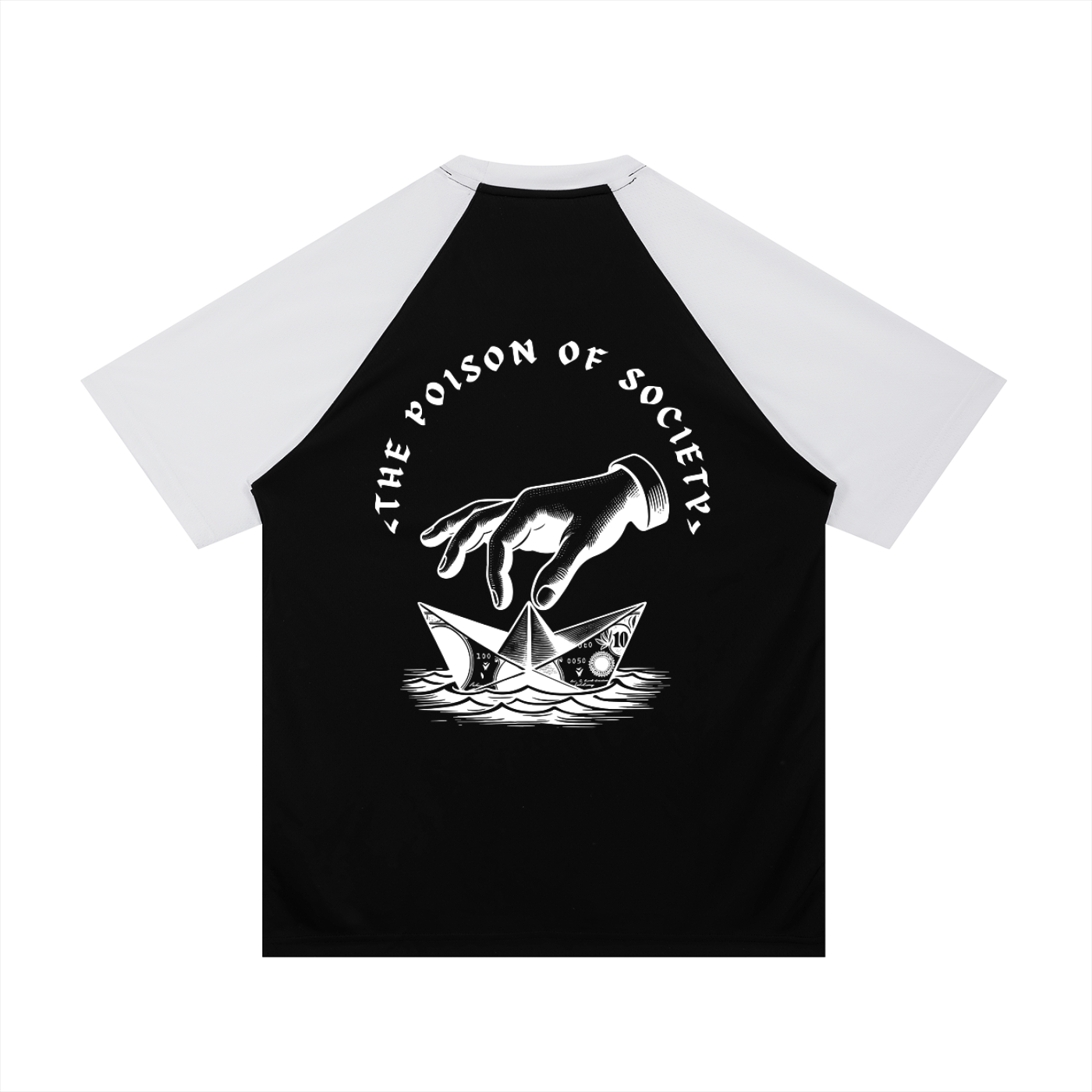 “THE POISON OF SOCIETY” — Waste of Skins® Baseball Tee