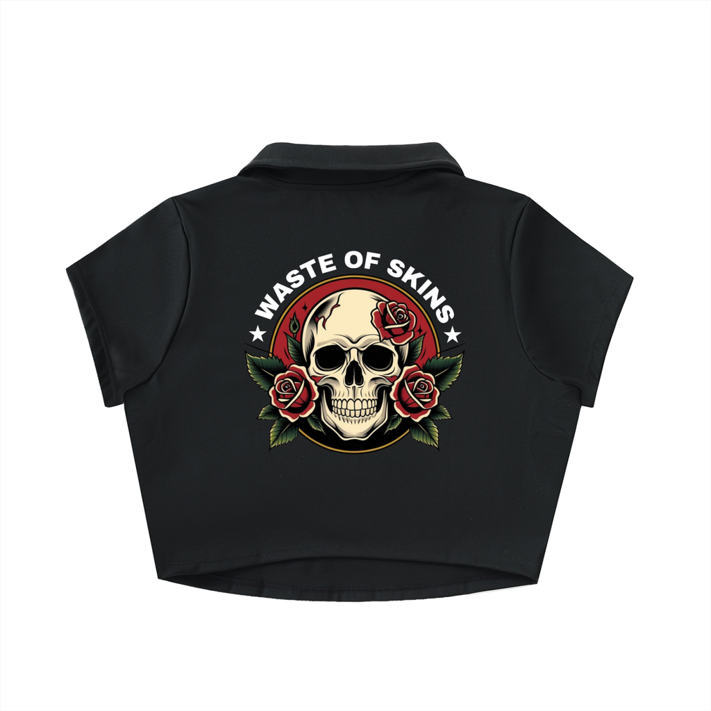 "WASTED BLOOM" — Waste of Skins® Crop Top