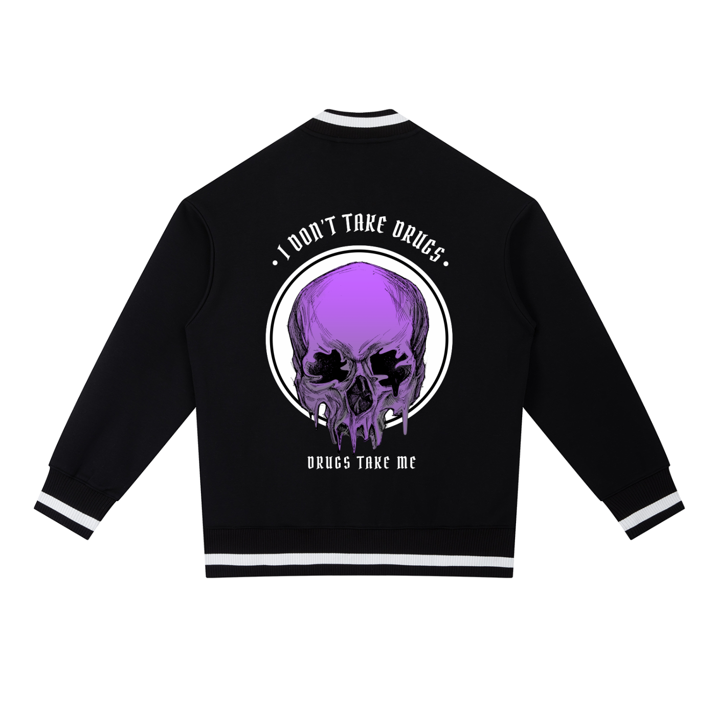 “DRUGS TAKE ME” — Waste of Skins® Bomber Jacket