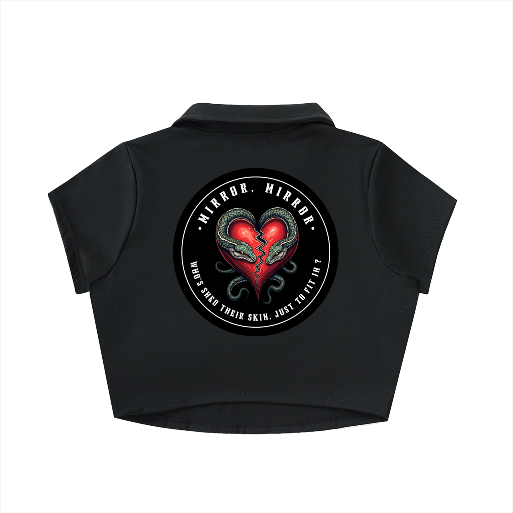 “MIRROR, MIRROR” — Waste of Skins® Crop Top