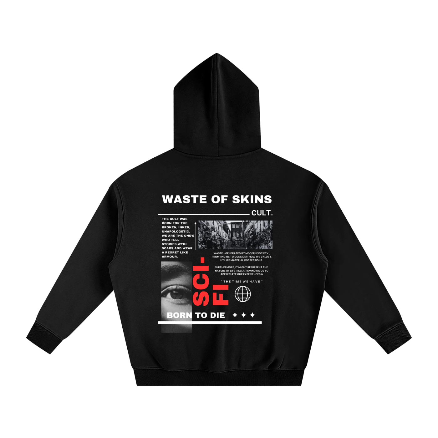 "Cult Sci‑Fi" — Waste of Skins® Hoodie