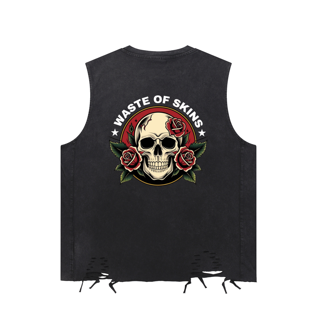 "WASTED BLOOM" — Waste of Skins® Vest Top