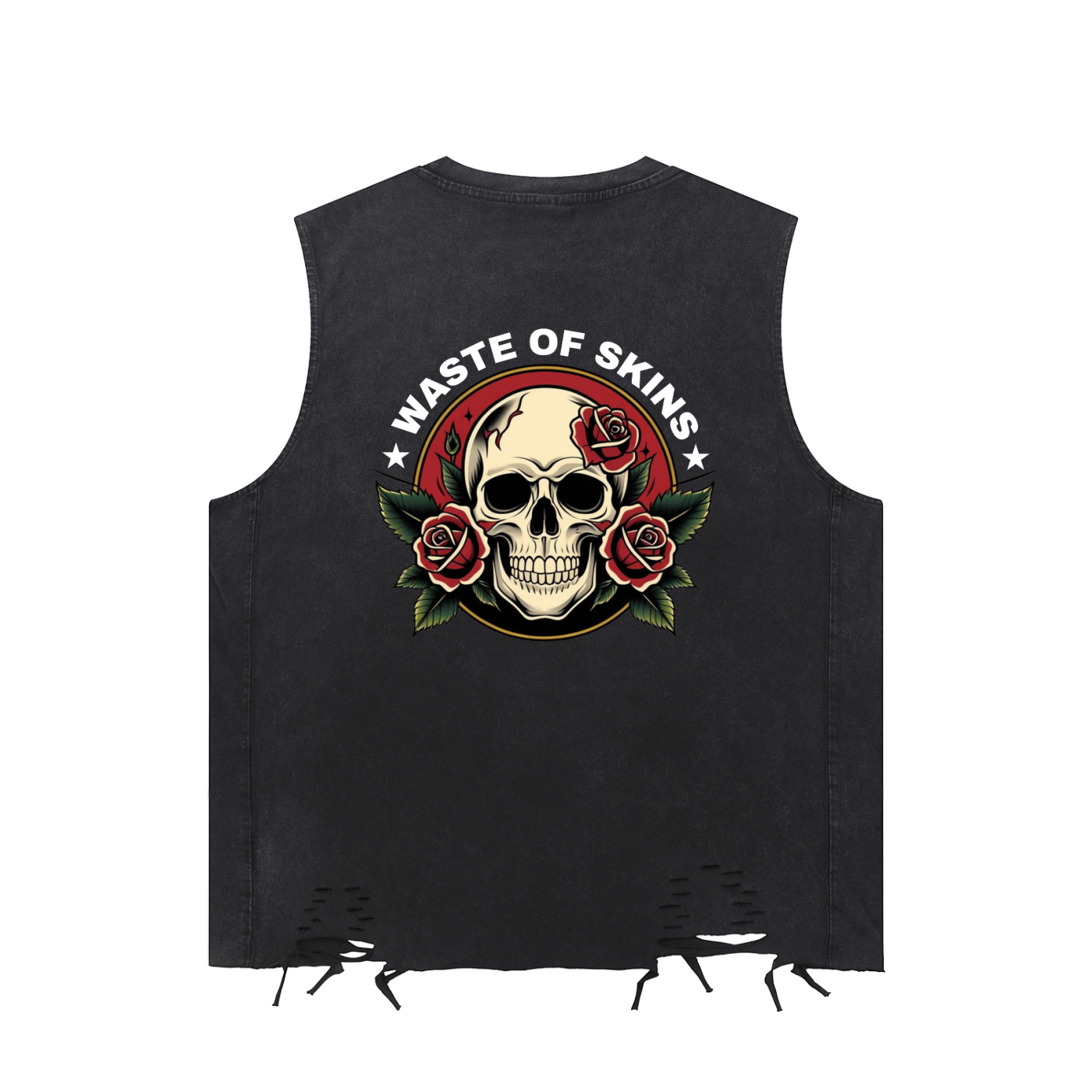 "WASTED BLOOM" — Waste of Skins® Vest Top
