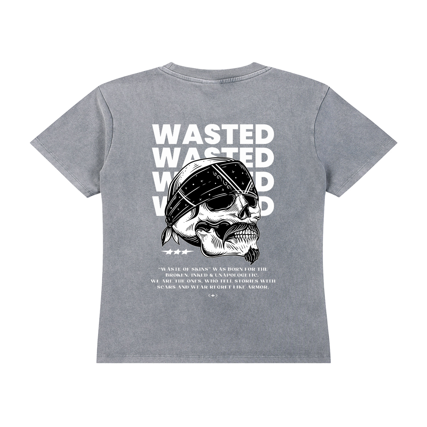 “WASTED” — Waste of Skins® Tee