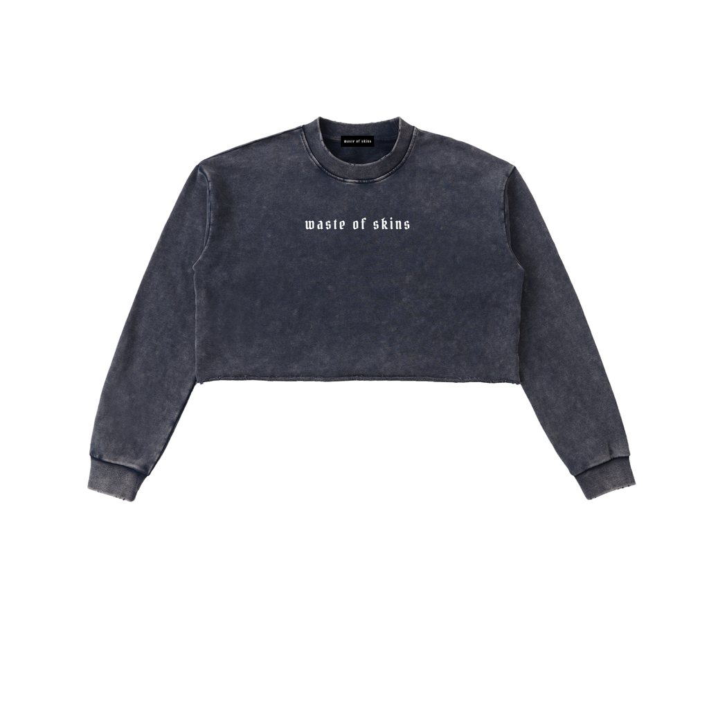 “TRUST NO.1” — Waste of Skins® Cropped Sweatshirt