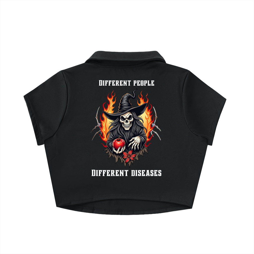 “DIFFERENT PEOPLE” — Waste of Skins® Crop Top